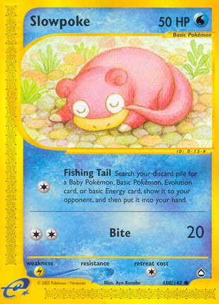 Slowpoke - Aquapolis - Moderately Played (MP)