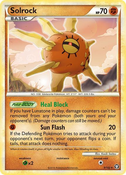 Solrock - Triumphant - Holofoil - Near Mint (NM)