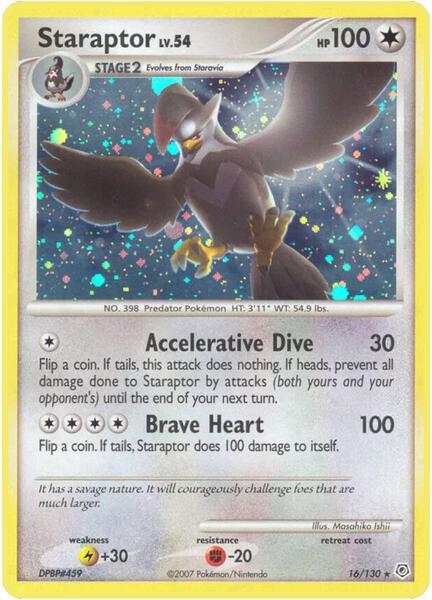 Staraptor - Diamond and Pearl - Holofoil - Moderately Played (MP)