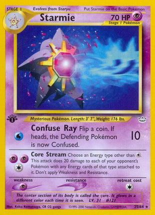 Starmie - Neo Revelation - Unlimited - Moderately Played (MP)