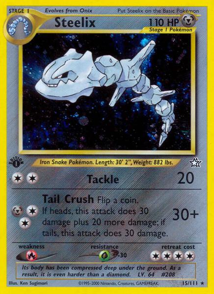 Steelix - Neo Genesis - Unlimited Holofoil - Lightly Played (LP)