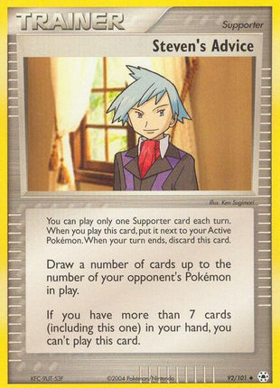 Steven's Advice - EX Hidden Legends - Reverse Holofoil - Near Mint (NM)