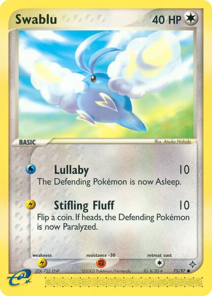 Swablu - EX Dragon - Reverse Holofoil - Lightly Played (LP)