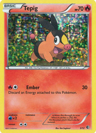 Tepig - 3/12 - McDonalds Promos 2011 - Holofoil - Near Mint (NM)