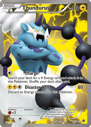 Thundurus (97 Full Art) - Emerging Powers - Holofoil - Lightly Played (LP)