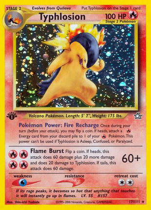 Typhlosion (17) - Neo Genesis - Unlimited Holofoil - Near Mint (NM)