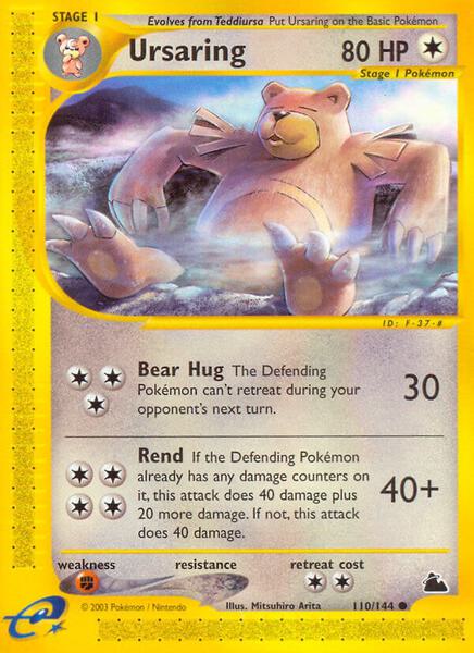 Ursaring - Skyridge - Heavily Played (HP)