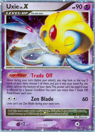 Uxie LV.X - Legends Awakened - Holofoil - Moderately Played (MP)