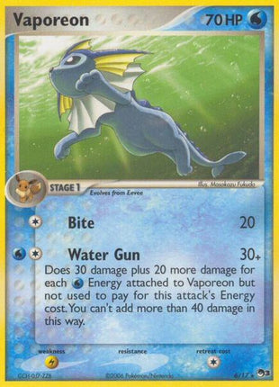 Vaporeon - POP Series 3 - Heavily Played (HP)
