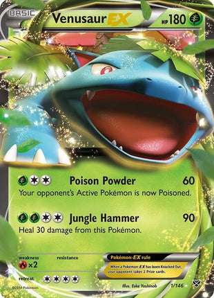 Venusaur EX - XY Base Set - Holofoil - Lightly Played (LP)