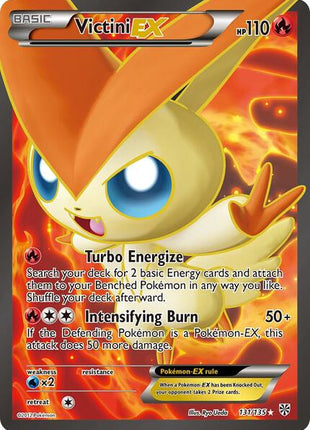 Victini EX (131 Full Art) - Plasma Storm - Holofoil - Damaged
