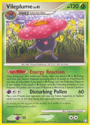 Vileplume - Legends Awakened - Reverse Holofoil - Heavily Played (HP)