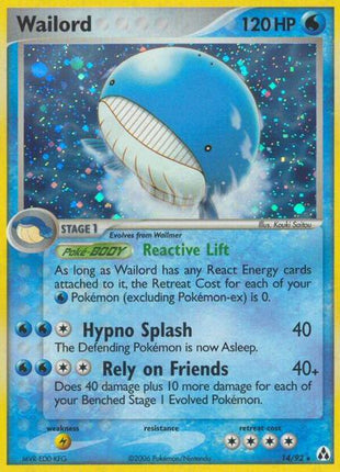 Wailord - EX Legend Maker - Holofoil - Lightly Played (LP)