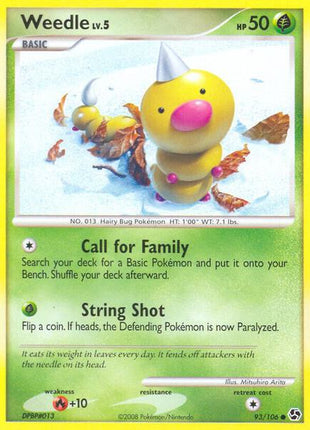Weedle - Great Encounters - Reverse Holofoil - Lightly Played (LP)