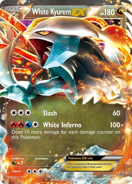 White Kyurem EX - Plasma Storm - Holofoil - Near Mint (NM)