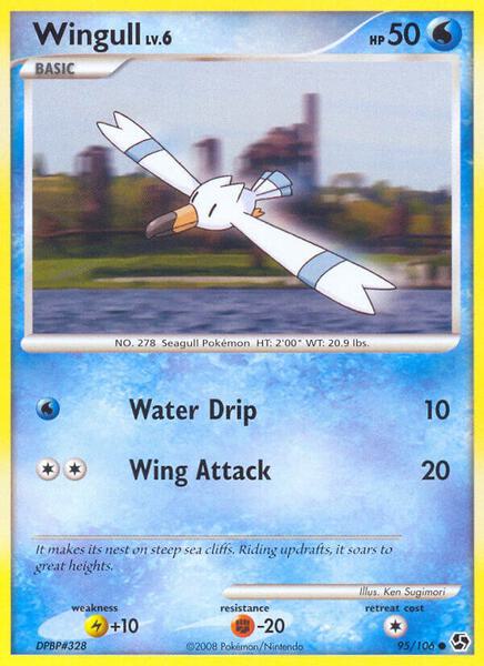 Wingull - Great Encounters - Reverse Holofoil - Moderately Played (MP)
