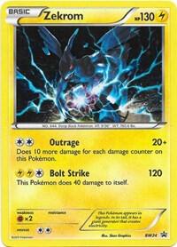 Zekrom - BW24 - Black and White Promos - Holofoil - Moderately Played (MP)
