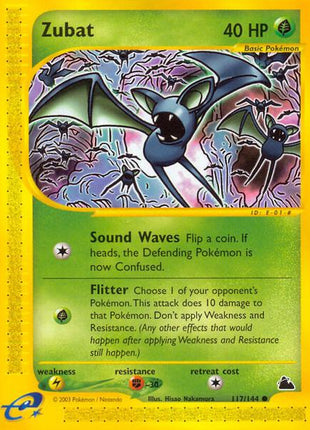 Zubat (117) - Skyridge - Reverse Holofoil - Lightly Played (LP)