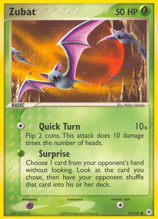 Zubat - Hidden Legends - Reverse Holofoil - Near Mint (NM)