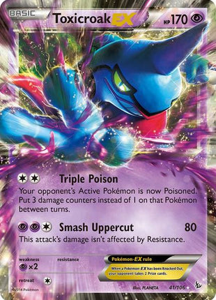 Toxicroak EX - XY Flashfire - Holofoil - Near Mint (NM)