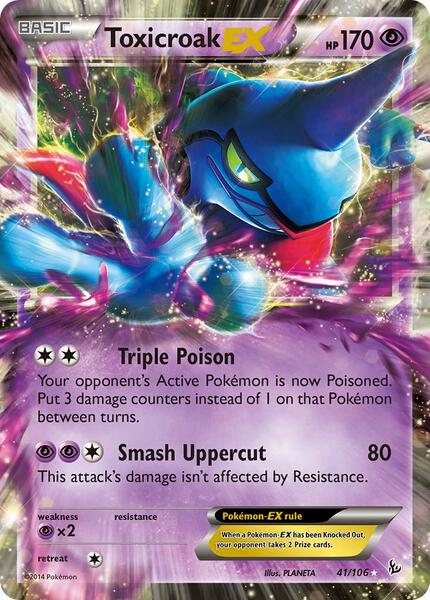Toxicroak EX - XY Flashfire - Holofoil - Near Mint (NM)