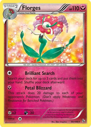 Florges - XY Flashfire - Holofoil - Lightly Played (LP)