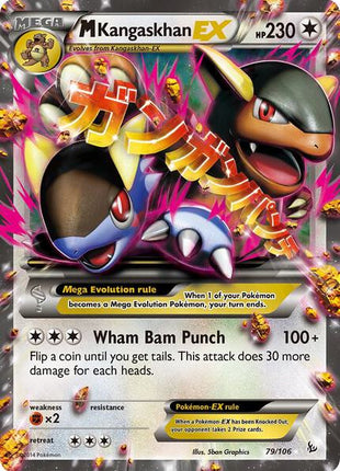 M Kangaskhan EX - XY Flashfire - Holofoil - Heavily Played (HP)