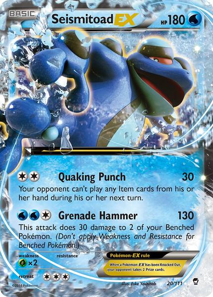 Seismitoad EX - XY Furious Fists - Holofoil - Near Mint (NM)
