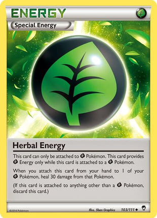 Herbal Energy - XY Furious Fists - Reverse Holofoil - Near Mint (NM)