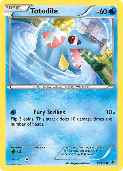 Totodile - XY Phantom Forces - Reverse Holofoil - Near Mint (NM)