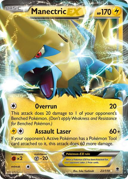 Manectric EX - XY Phantom Forces - Holofoil - Near Mint (NM)