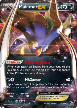 Malamar EX - XY Phantom Forces - Holofoil - Near Mint (NM)