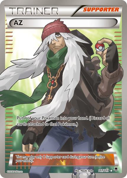 AZ (117 Full Art) - XY Phantom Forces - Holofoil - Moderately Played (MP)