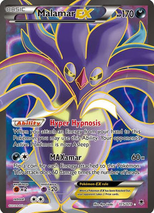 Malamar EX (115 Full Art) - XY Phantom Forces - Holofoil - Lightly Played (LP)