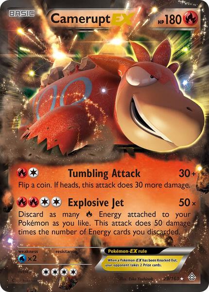 Camerupt EX - XY Primal Clash - Holofoil - Near Mint (NM)