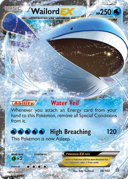 Wailord EX - XY Primal Clash - Holofoil - Near Mint (NM)