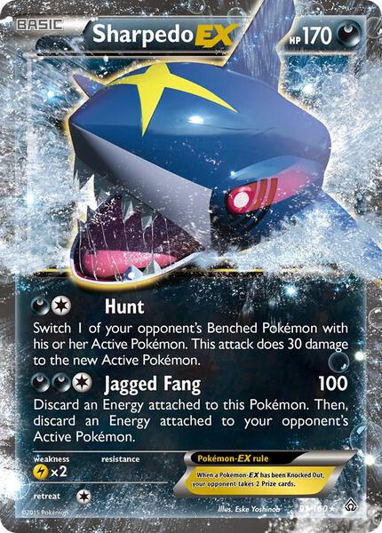 Sharpedo EX - XY Primal Clash - Holofoil - Near Mint (NM)