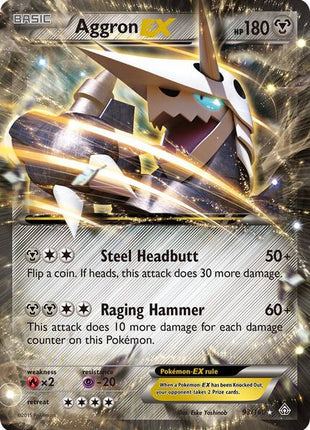 Aggron EX - XY Primal Clash - Holofoil - Near Mint (NM)