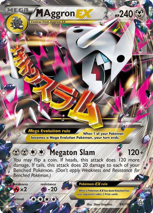M Aggron EX - XY Primal Clash - Holofoil - Near Mint (NM)