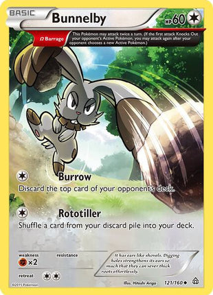 Bunnelby (Omega) - XY Primal Clash - Reverse Holofoil - Near Mint (NM)