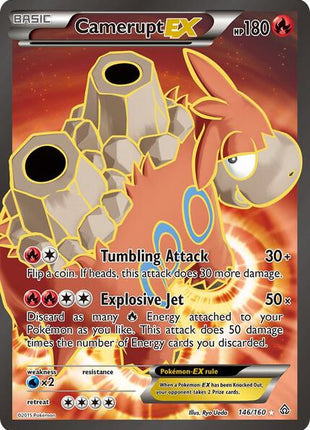 Camerupt EX (146 Full Art) - XY Primal Clash - Holofoil - Damaged