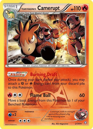 Team Magma's Camerupt - Double Crisis - Holofoil - Near Mint (NM)