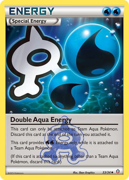 Double Aqua Energy - Double Crisis - Reverse Holofoil - Near Mint (NM)