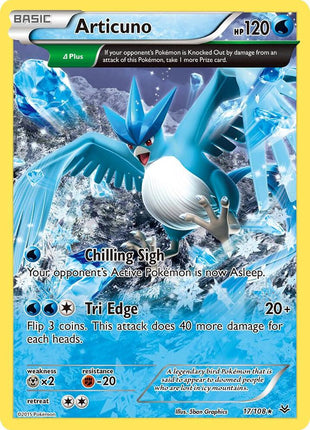 Articuno (17 Delta) - XY Roaring Skies - Near Mint (NM)
