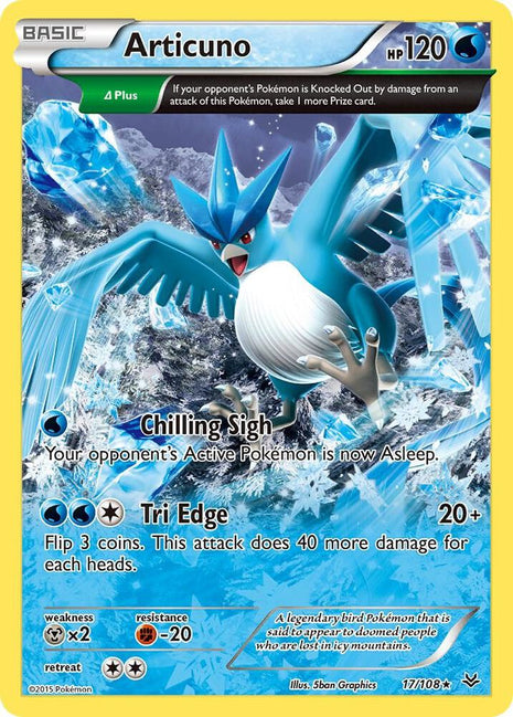 Articuno (17 Delta) - XY Roaring Skies - Near Mint (NM)