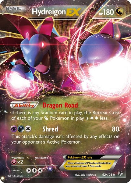 Hydreigon EX - XY Roaring Skies - Holofoil - Near Mint (NM)