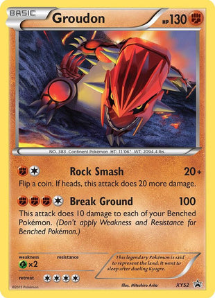 Groudon - XY52 - XY Promos - Holofoil - Near Mint (NM)