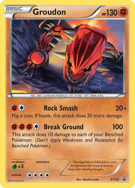 Groudon - XY52 - XY Promos - Holofoil - Near Mint (NM)