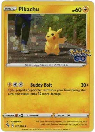 Pikachu - 027/078 (Cosmos Holo) - Miscellaneous Cards and Products - Holofoil - Near Mint (NM)