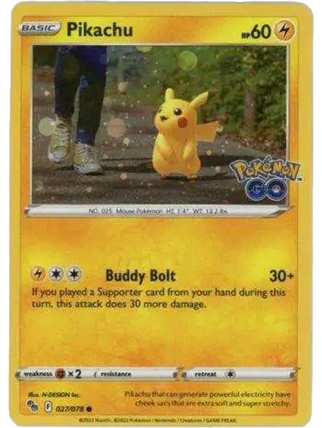 Pikachu - 027/078 (Cosmos Holo) - Miscellaneous Cards and Products - Holofoil - Near Mint (NM)